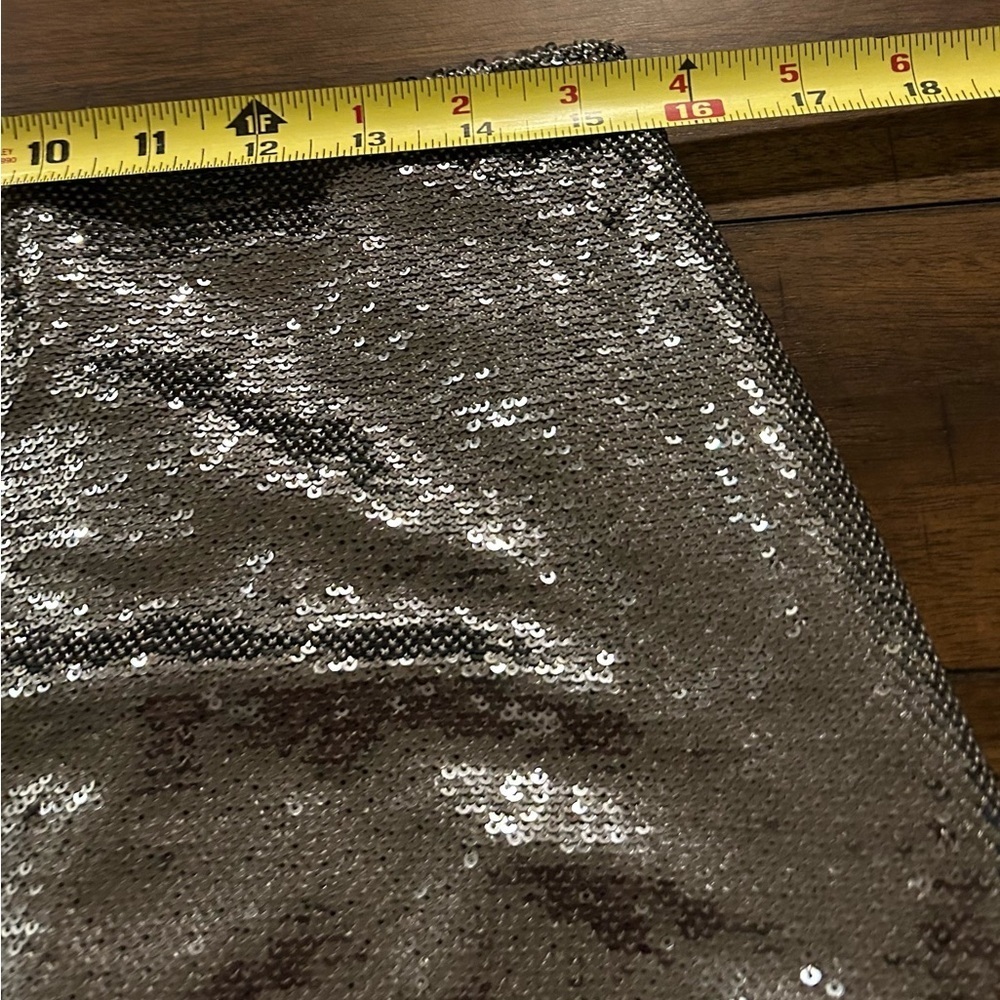 Gap Silver Gray Lined Sequin Mini Skirt Size 10 Petite NEW with tags MSRP 69.95 - Picture 4 of 11
